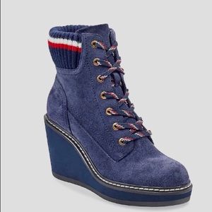 Tommy Hilfiger Solenne platform wedge bootie 7 1/2